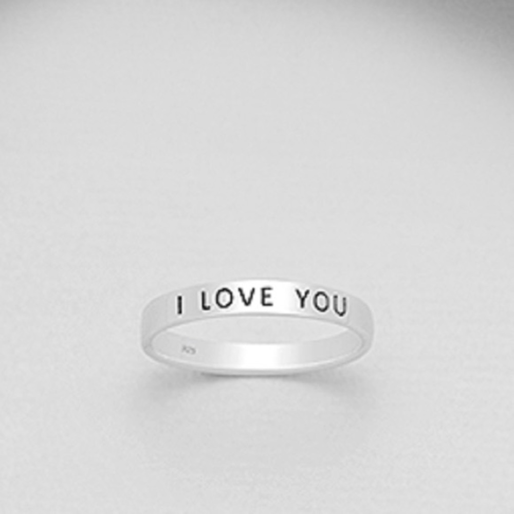 925 STERLING SILVER “I LOVE YOU” RING